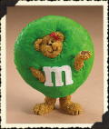 M&M's Green Resin Peeker
